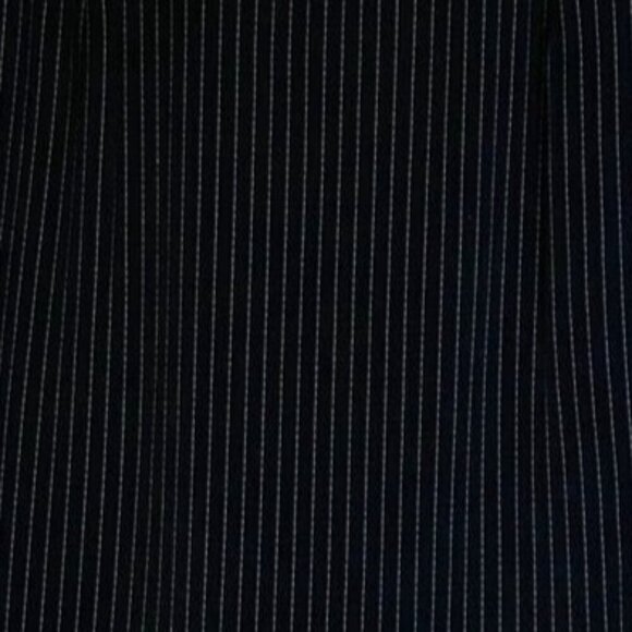 Vintage 1980's Emanuel Ungaro Navy Blue Pinstriped Skirt Tailored US Size 8 - Picture 3 of 6